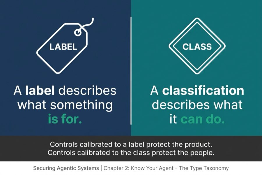 Label vs Classification (Quote Poster)